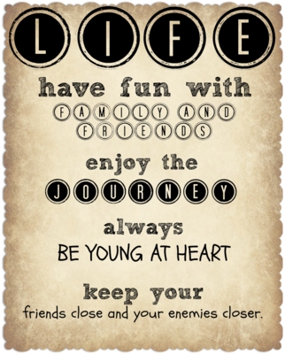 Product picture Life Well Lived Subway Art